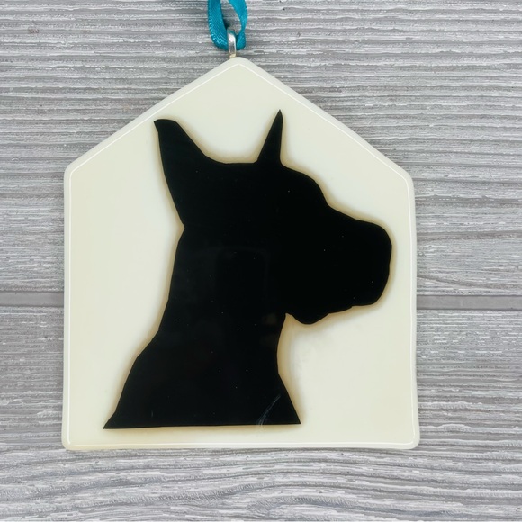 Stained glass sun catcher Great Dane dog coaster decoration orniment handmade - Picture 5 of 5